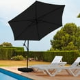 thumbnail image 2 of Autlaycil 10 ft Cantilever Offset Outdoor Patio Umbrella with Base Stand Rotate and Tilt - Black, 2 of 7