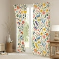 thumbnail image 3 of Castle Fairy Children Teens Adults Chic Floral Flowers Black Out Curtains,Kawaii Colorful Birds Curtains Pack of 2 (42x63 Each),Retro Vintage Aesthetic Bedroom Curtains,Microfiber Bedroom Decor, 3 of 6