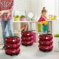 thumbnail image 5 of Rubbish Bags Large Capacity Halloween Pumpkin Can With Lid And Wheels For Home Use Modern Living Room Version, 5 of 5