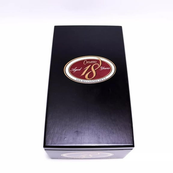 Cusano Churchill Aged 18 Years Empty Wood Cigar Box 8" x 4.5" x 3.5"