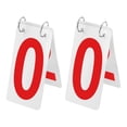 thumbnail image 1 of GOGO 2 Sets Tennis Score Keepers, 2.5 x 5 Inch, Red Number 0-9 Double Sides, 1 of 6