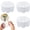 Clear - 3 Pack, variant on 2Pack Silicone Flower Arranging Grid, Reusable Floral Grid, Flexible Flower Holder for Vases, Multi-Hole Floral Spiky Base for Bouquet & DIY Floral Decor, Floral Display Arranger Tool
