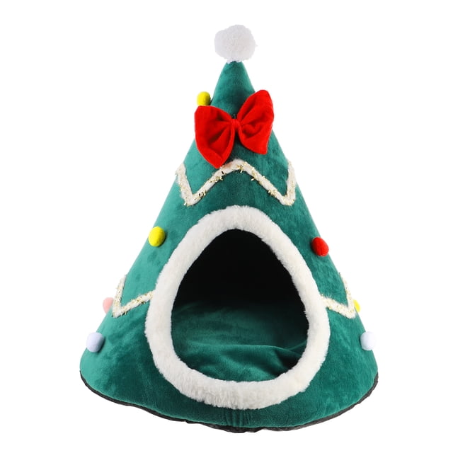 Cama para gatos de Navidad Casa para dormir para mascotas Casa para gatos Perrera para perros Cojín para mascotas Decoración de Navidad