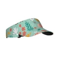 thumbnail image 2 of Daiia Elephant and Flowers Pattern Sport Sun Visor Hats Visor Cap Adjustable Empty Top Baseball Cap Cotton Ball Caps for Women and Men, 2 of 8