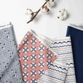 thumbnail image 6 of Bacati - Nursery Storage Caddy Tribal Olivia Coral/Navy Girls, 6 of 11