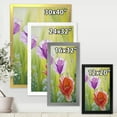 thumbnail image 4 of Designart 'Poppies In The Morning In Wild Green' Traditional Framed Art Print, 4 of 4