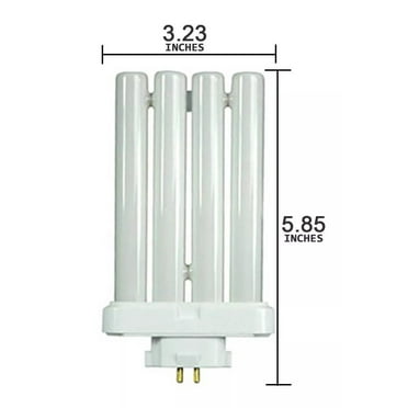 4 Pins Quad Tube Compact Fluorescent Daylight Light Bulb Lamp 6500K 27Watt
