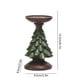 thumbnail image 3 of Candelabro de árbol de Navidad con base de madera, decoración europea de resina, centro de mesa creativo, soporte de vela artesanal ecológico, adorno festivo para el hogar., 3 of 5
