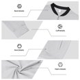thumbnail image 6 of Stamzod Bomber Jacket Men Casual Stylish Long Sleeve Zip Up Jackets Business Fall Work Windbreaker Coats with Pockets Gray M, 6 of 6
