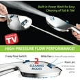 thumbnail image 4 of High Pressure 8-mode Handheld Shower Head - Anti-clog Nozzles, Built-in Power Wash to Clean Tub, Tile & Pets, Extra Long 6 ft. Stainless Steel Hose, Wall & Overhead Brackets - 1.8 GPM, 4 of 5