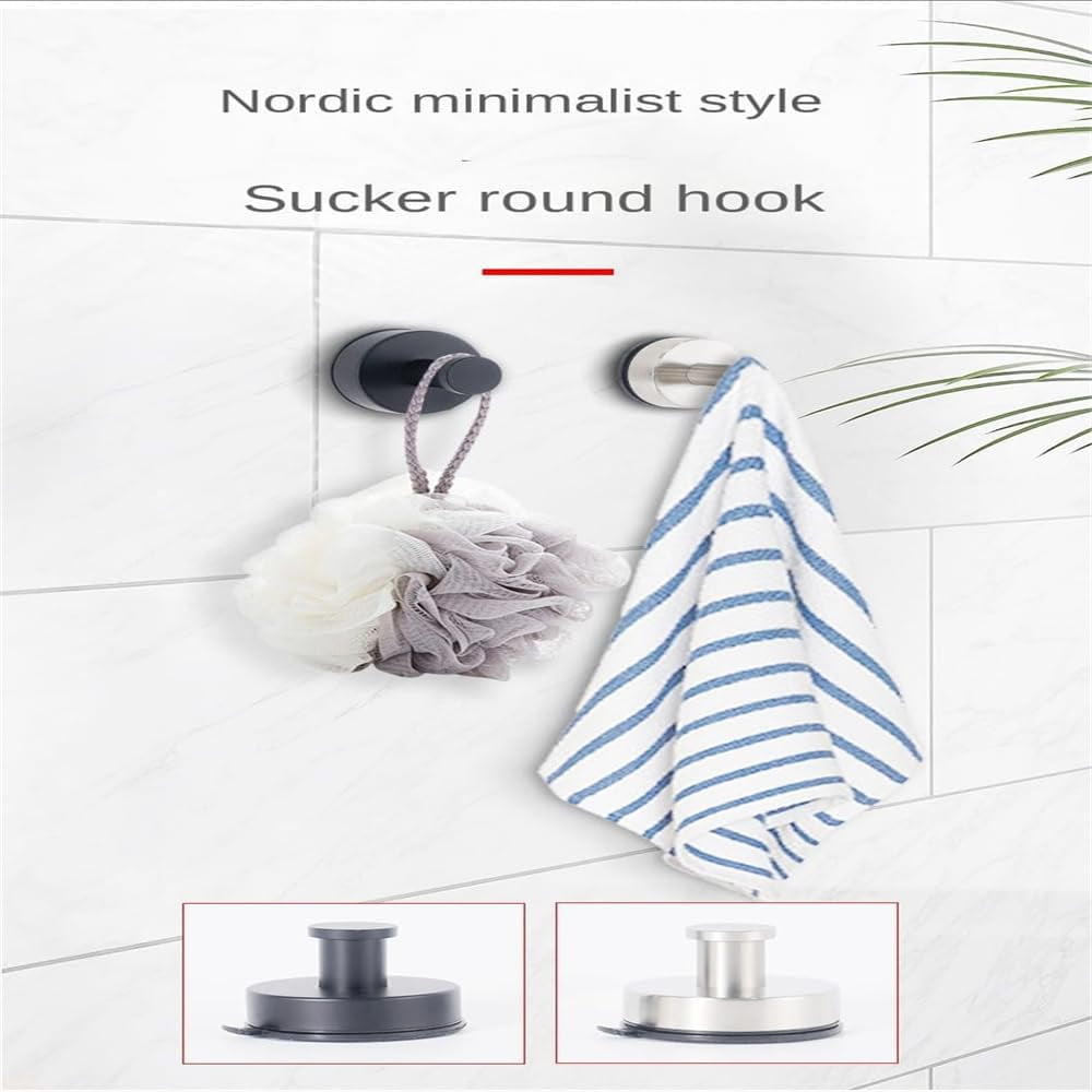 Luxehold No-Drill Hooks, Luxegrip No-Drill Hooks, Superhold No-Drill Hooks, Shape Grass Suction Cup Hooks, Luxehold Hooks for Shower, Bathroom, Glass Door (10*Black)