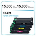 thumbnail image 2 of Cool Toner Compatible Drum Unit Replacement for Brother DR-221CL DR221CL HL-3140CW HL-3170CDW MFC-9130CW MFC-9330CDW MFC-9340CDW Printers（Cyan,Magenta,Yellow, 3-Pack), 2 of 7