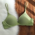 thumbnail image 3 of MEICHEN No Underwire Push Up Tshirts Bras Solid Thin Full Coverage Bralettes Sexy Seamless Underwear for Women, 3 of 7