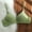 Green, variant on Jelly Bras For Women No Underwire Gathered Backless Bra Thin Soft Breathable Comfort Fit Black A-D