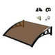 thumbnail image 1 of Toldo para ventana Toldo para puerta transparente resistente, toldo para puerta multiusos, ventana Marrón 60cmx100cm, 1 of 7