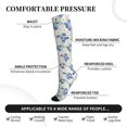 thumbnail image 2 of Sikiie Daisies Flowers 1 Pairs Compression Socks for Men and Women 15-20 mmHg Running Support Socks, 2 of 7