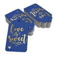 thumbnail image 2 of Inkdotpot Pack Of 100 Real Gold Foil Paper Tags Love Is Sweet Wedding Favor Hang Tags, 2 of 6