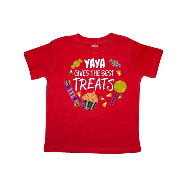 Yaya Gives the Best Treats- Halloween candy Toddler T ...