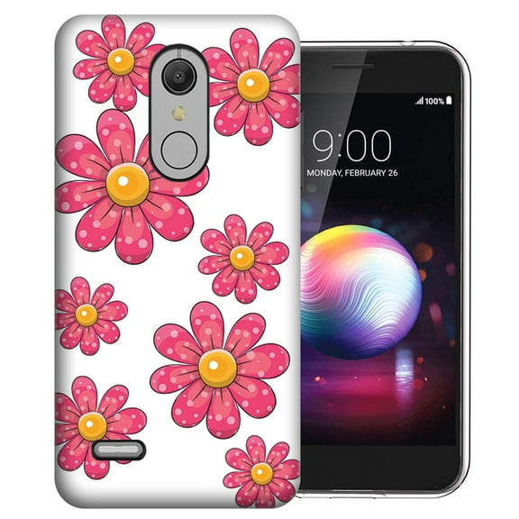 MUNDAZE LG Stylo 5 Pink Daisy Flower Design Phone Case Cover
