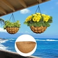 thumbnail image 4 of ievspot Round Coco Coir Liner Basket  Indoor Outdoor Garden Wall Hanging Planter Insert  Gardening Supplies, 4 of 8