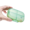 thumbnail image 6 of Unique Bargains 1 Pc 7 Grids Double Layer Pill Case Portable for Travel Clear Green, 6 of 6
