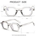 thumbnail image 4 of Gafas de bloqueo de luz azul JOVAKIT con montura octagonal retro, 4 of 7
