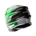 thumbnail image 5 of 1Storm Adult Motocross Helmet BMX MX ATV Dirt Bike Downhill Mountain Bike Helmet Flying Style H819-5; Flying Green + Goggles + Skeleton Green Glove Bundle, 5 of 9