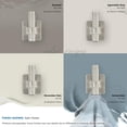 thumbnail image 6 of Amerock Bronx Contemporary Single Prong Brushed Nickel Wall Hook, 6 of 10