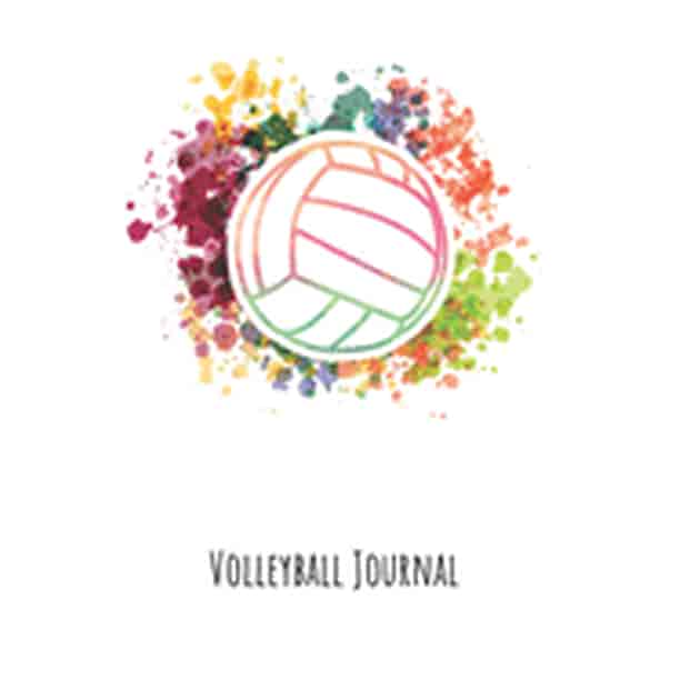 Volleyball Journal Blank Lined Sports Journal for Girls, Players