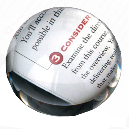 Clear Acrylic Paperweight - Aimeeli Crystal Dome Paperweight Crystal Magnifier Semi Crystal Ball Clear 2.4'' x 1.2''