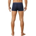 thumbnail image 3 of INSPIRE CHIC Men's Solid Color Elastic Waistband Lightweight Breathable Boxer Brief 36 Dark Blue, 3 of 5