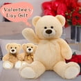 thumbnail image 3 of MorisMos 36'' Giant Teddy Bear with 2 Babies Stuffed Animals, 3 of 6
