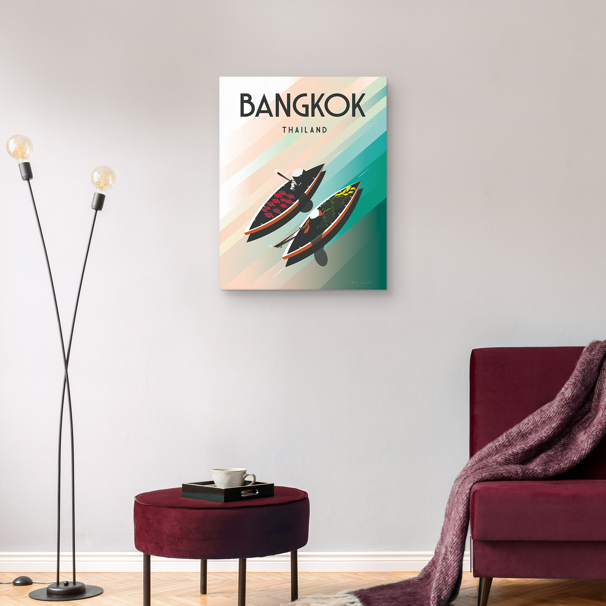 Bangkok Thailand by Omar Escalante Canvas Art Print