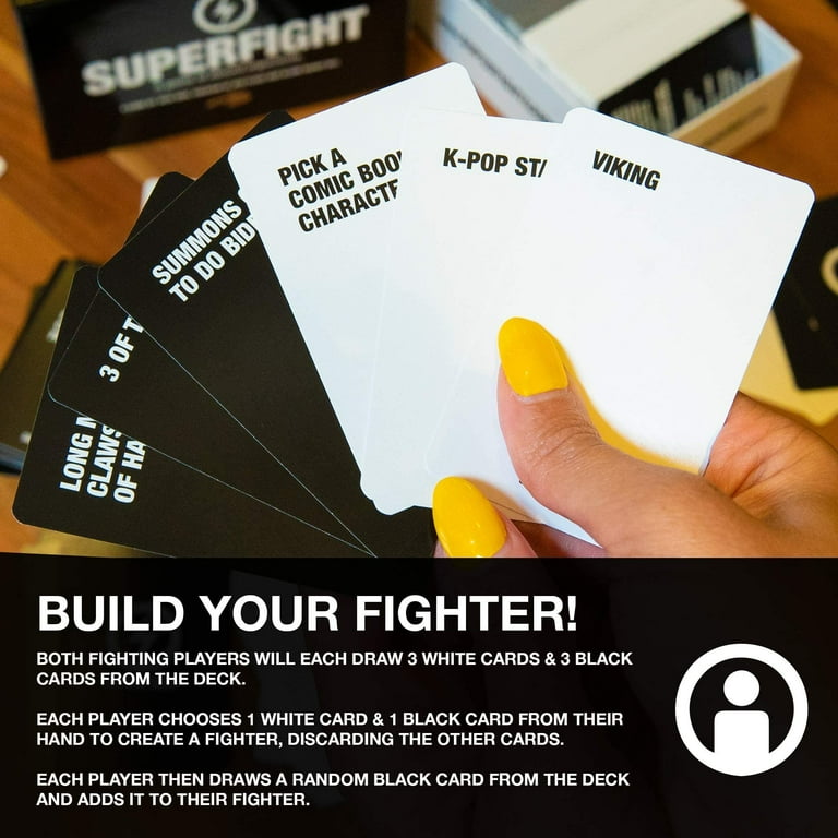 Skybound Superfight Card Game - Absurd Superpower Arguments for Kids, Teens & Adults, 500 Cards, 3+ Players, Ages 8+ Skybound Superfight Card Game - Absurd Superpower Arguments for Kids, Teens & Adults, 500 Cards, 3+ Players, Ages 8+