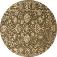 thumbnail image 1 of Ahgly Company Indoor Round Oriental Brown Industrial Area Rugs, 6' Round, 1 of 4