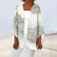 thumbnail image 1 of OUSITAID Cardigan pour Femmes Mode Décontractée Rétro Imprimé Léger Longueur Moyenne Veste Cardigan Noir L, 1 of 6