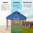 thumbnail image 3 of Advantek Dog Kennel Pet Gazebo 4 Foot Indoor Outdoor Dog Pen with Polyester Cover, 3 of 7