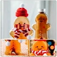 thumbnail image 4 of 10 Pieces Juice Bottles Cute Gingerbread Man Beverage Container for Milk Tea Clear, 4 of 14