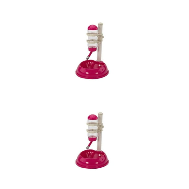 Dispensador de botellas de agua Billuyoard contenedor de alimentos fuente ligera Rosa roja 2Conjunto