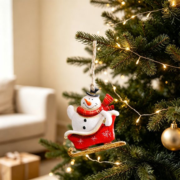 Fmbmuo Christmas Tree Ornaments Xmas Hanging Decorations Cute Mini Resin Pendant for Holiday Window Home Wreath Decor Christmas Decor,Multicolor