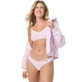 thumbnail image 6 of Kindly Yours Women’s Pointelle Dip-Front Thong Underwear, 3-Pack, Sizes XS-XXXL, 6 of 9