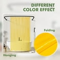 thumbnail image 3 of Barossa Design Lightweight Waterproof Shower Curtain PEVA Liner with 3 Magnets -Clear Yellow, 72" x 72", 3 of 7