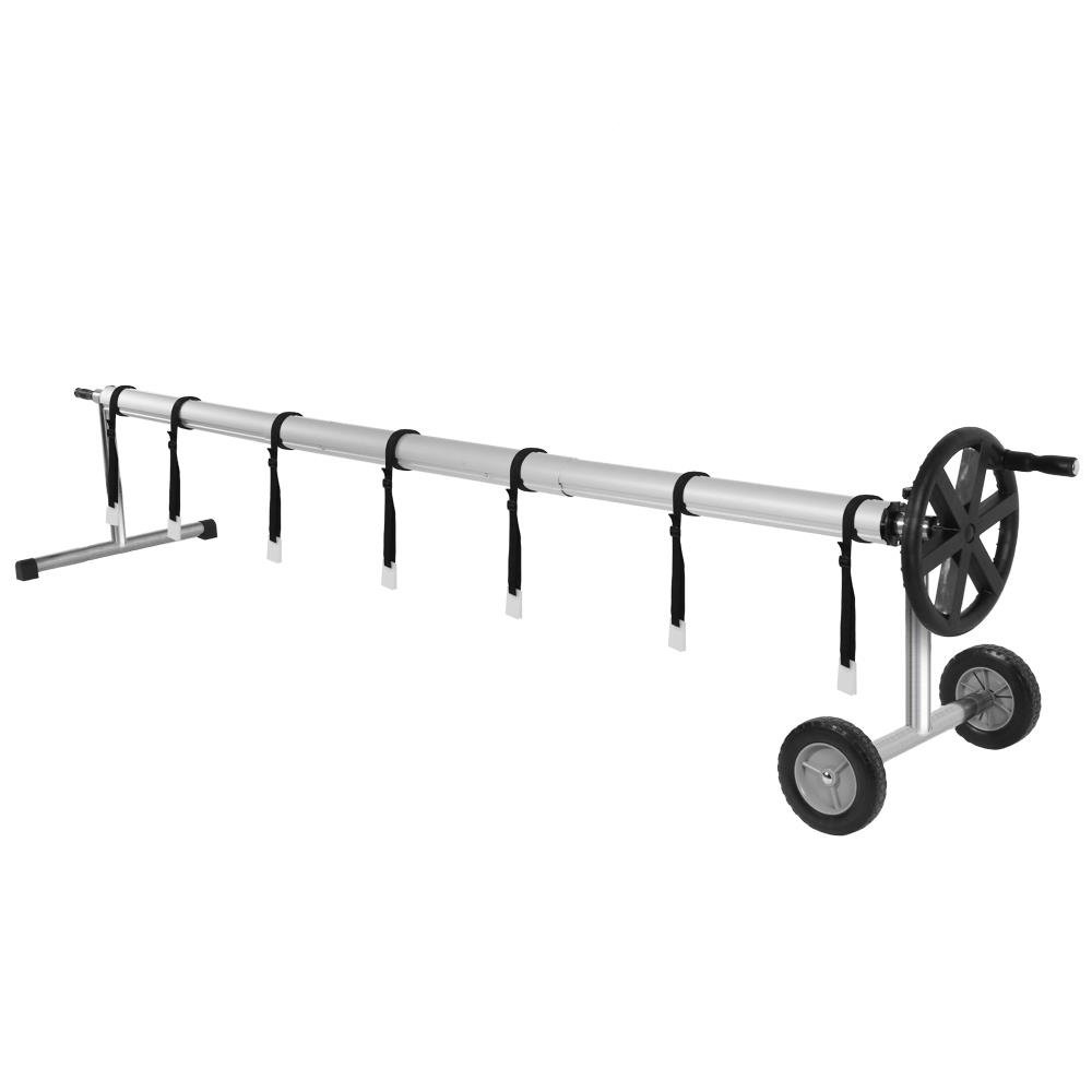 UBesGoo Pool Solar Cover Reel with Hand Crank 18FT Inground Swimming