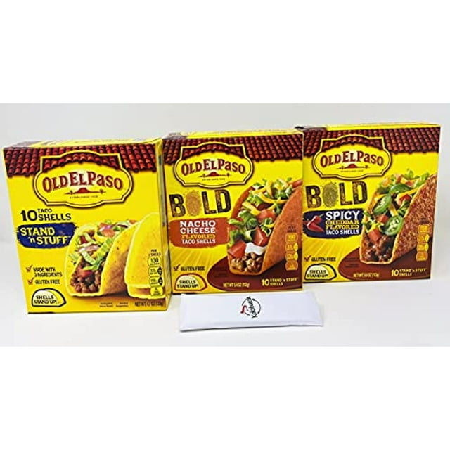 Old El Paso Taco Shells Variety Pack Original Bold Nacho Cheese