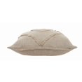 thumbnail image 7 of LR Home Ox Bay Hand-Woven Birch Diamond All-Natural Cotton  Pillow Cover, 7 of 7