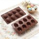 thumbnail image 4 of Moldes de silicona con forma de huevo de Pascua de 8 cavidades, aptos para uso alimentario, para decoración de tartas, chocolate, dulces, muffins, pan y helados., 4 of 5