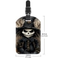 thumbnail image 6 of Square 2Pack PU Leather Halloween Scarecrow Cruise Luggage Tag with Privacy Cover and Name ID Tag for Travel Handbags Backpacks Luggage Tags, 6 of 6
