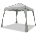 thumbnail image 2 of Pop Up Canopy Tent, One Person Setup Slant Leg Portable Shelter Gazebo, Patented Design with Built-in Weight Bags, 10' x 10' Base / 8' x 8' Top, 2 of 3