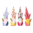 thumbnail image 4 of Kearding Conejito de Pascua Gnomo Muñeca sin rostro Decoración Oreja Juguetes de peluche Niños Arreglo de Halloween Suministros Escaparate Favores de Kits de decoración para fiestas Raya Kearding HA070626-03, 4 of 6