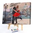 thumbnail image 3 of Cuadros Decorativos Pareja besándose pintura al óleo parcial por números DIY lienzo arte de pared imagen artesanal Ndcxsfigh Nuevos Originales, 3 of 9